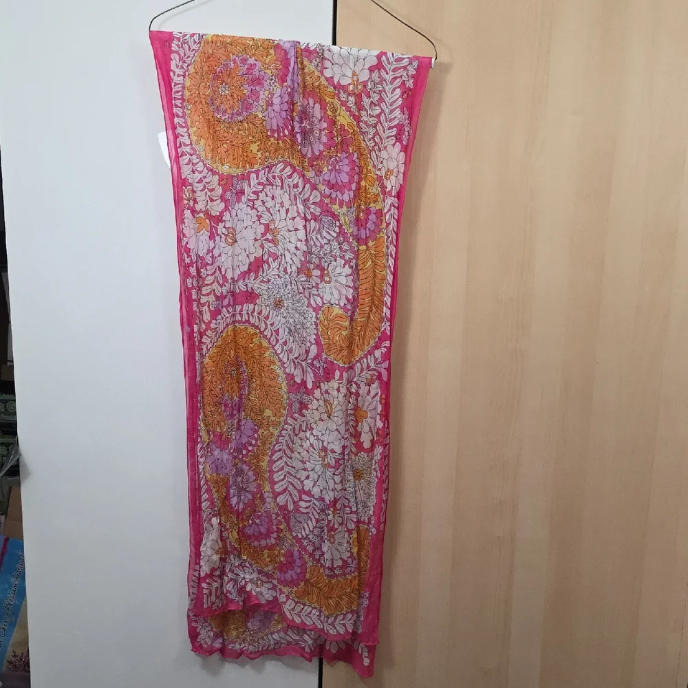 Vera Pink and Orange Scarf, 20